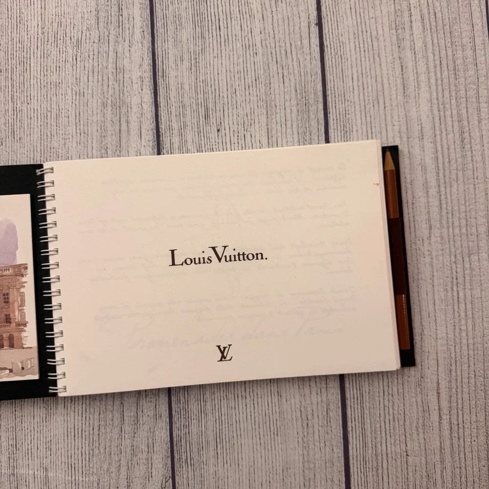 Louis Vuitton Carnet De Voyage Paris Sketchbook Pencil & Postcards 1994 Rare